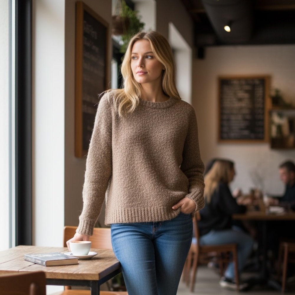 Sleeping on Snow by‎ anthropology XS crazy soft Cozy Tan Sweater